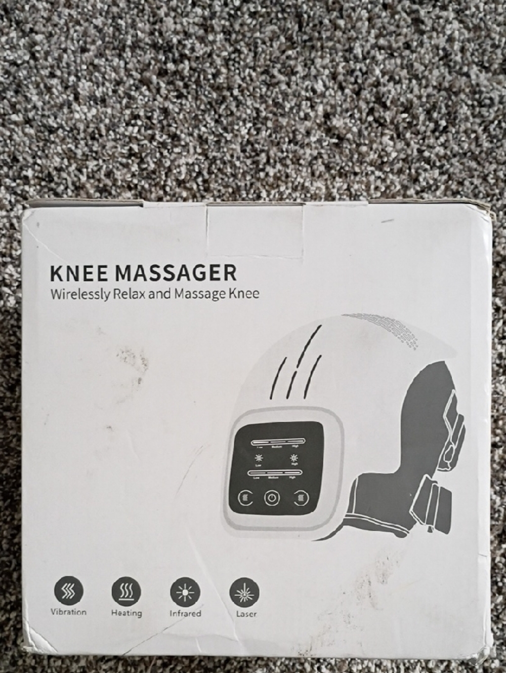 Knee Massager Wireless Knee Pain Relief - White
